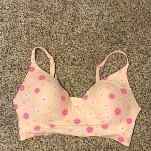 Pink Victoria secrets seamless/wireless push-up bra XXL